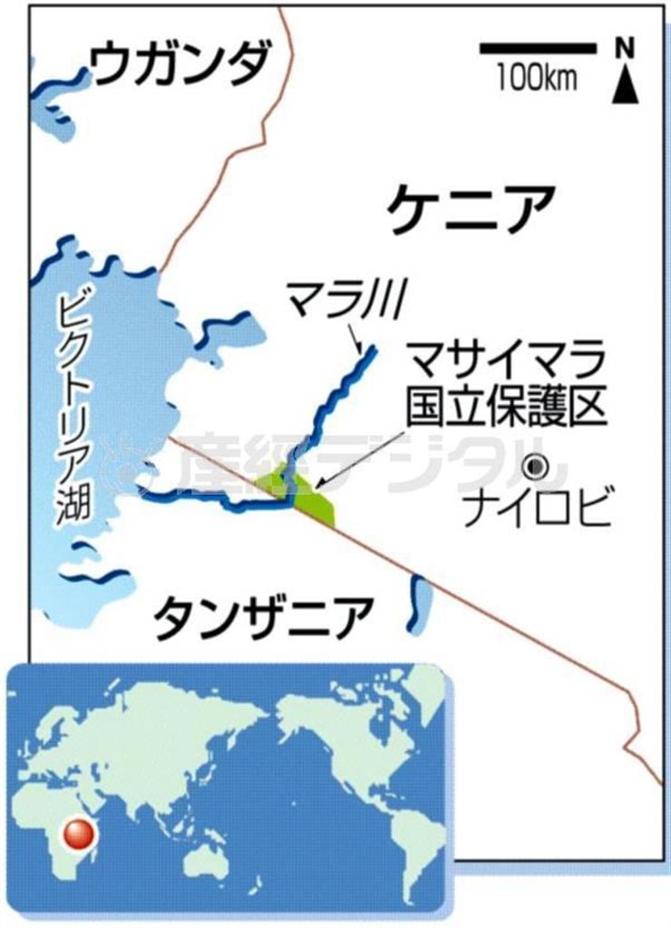 マラ川、ケニア・マサイマラ国立保護区