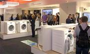 パナソニックが白物家電の基準とする独ミーレのブース。最新の洗濯機を多く出展＝５日、ベルリン