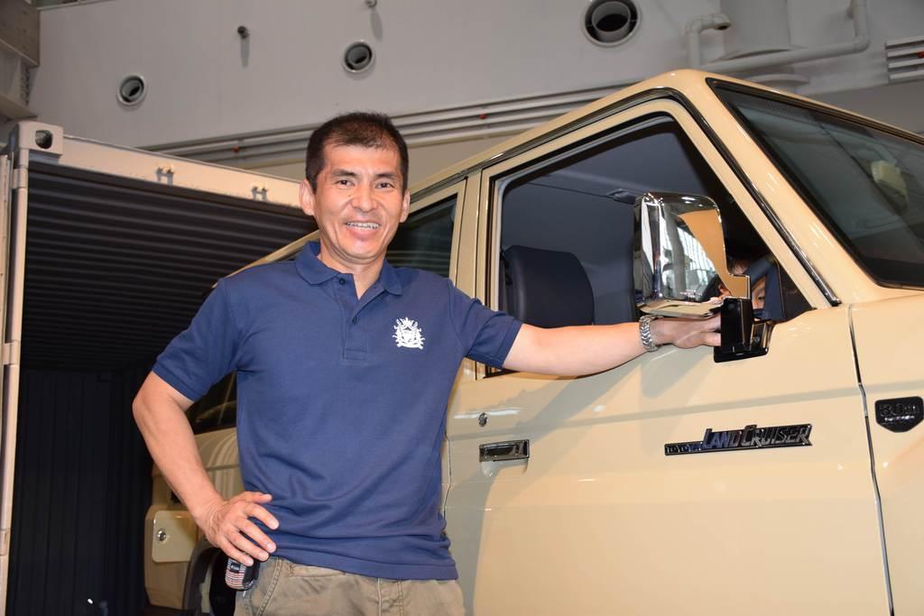 トヨタ自動車が１０年ぶりに再発売したＳＵＶ「ランドクルーザー」７０シリーズの小鑓貞嘉チーフエンジニア