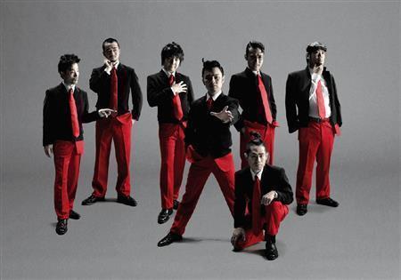 ２００７年に結成された７人組ファンクバンド、「在日ファンク」＝２０１２年２月１８日（提供写真）