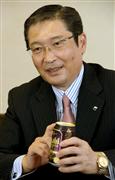 アサヒビールの小路明善社長＝東京都墨田区・アサヒビール本社（北野浩之撮影）