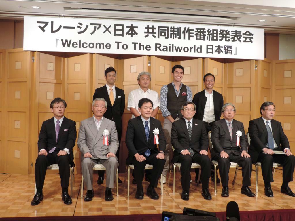 日本・マレーシアの共同制作番組の記者会見＝１２日、東京都文京区