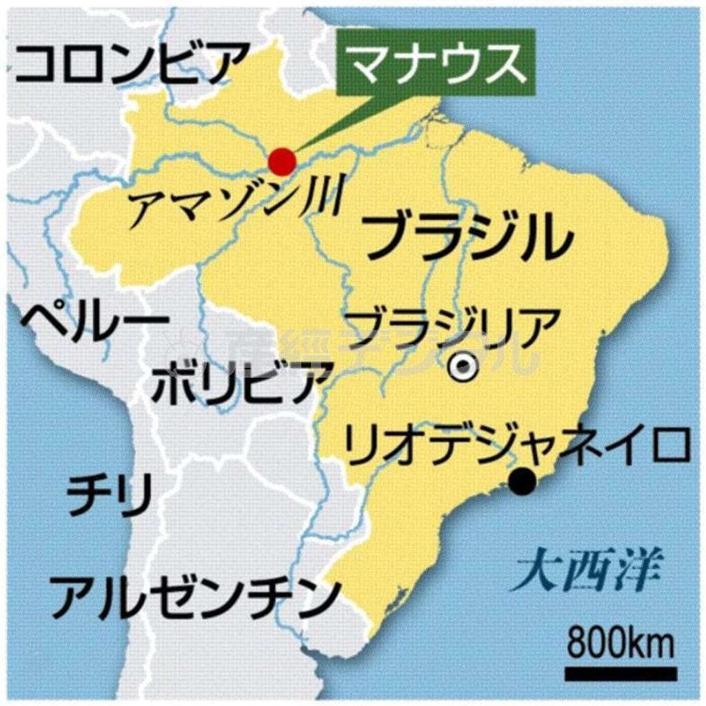 ブラジル・アマゾナス州マナウス（州都）