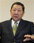 インタビューに応じる西武ＨＤの後藤高志社長＝埼玉県所沢市