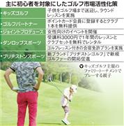 主に初心者を対象にしたゴルフ市場活性化策