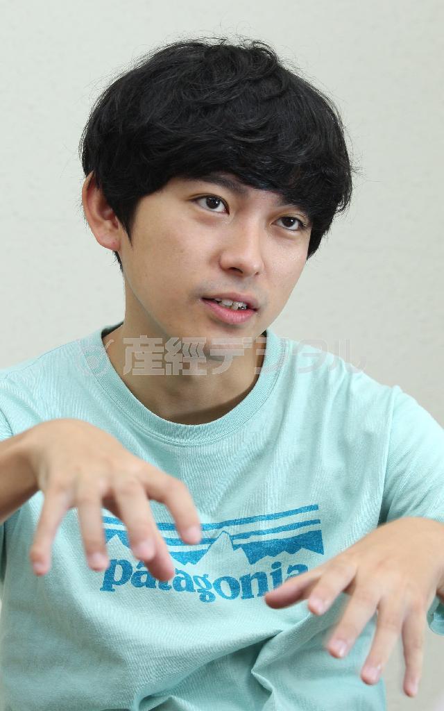 「来年は３０歳。３０代をしっかり迎えられるように、いろいろなものを吸収したい」と話す藤田貴大（たかひろ）さん＝２０１４年９月９日、東京都中央区の水天宮ピット（野村成次撮影）