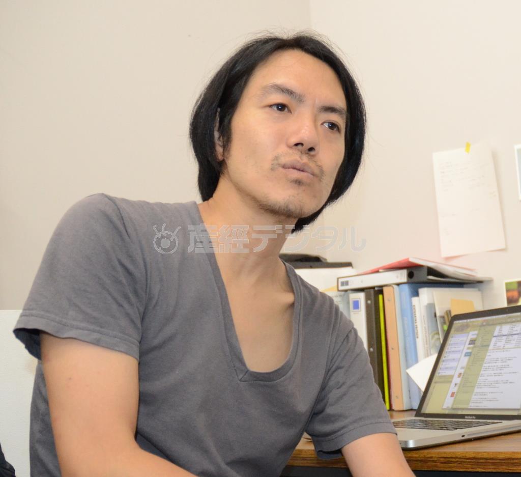 彫刻家、保井智貴（やすい・ともたか）さん＝２０１４年９月３日（原圭介撮影）
