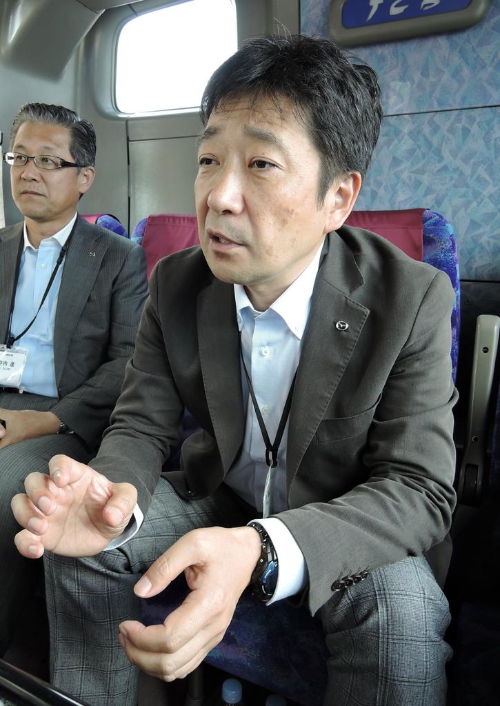 新型「デミオ」の開発責任者であるマツダの土井歩主査