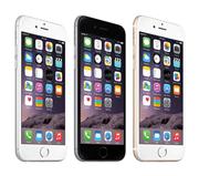 「ｉＰｈｏｎｅ ６」（左）と「ｉＰｈｏｎｅ ６ Ｐｌｕｓ」（アップル提供）