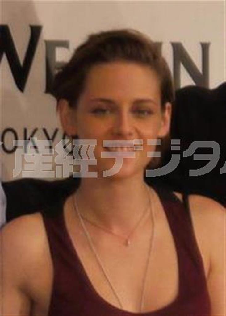 米女優、クリステン・スチュワートさん＝２０１４年８月２日、東京都渋谷区（村上純平さん撮影）