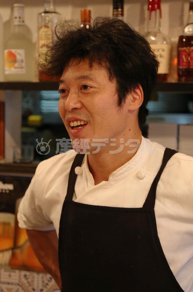 料理長の林田洋樹さん＝２０１４年９月２９日、京都市中京区（恵守乾撮影）