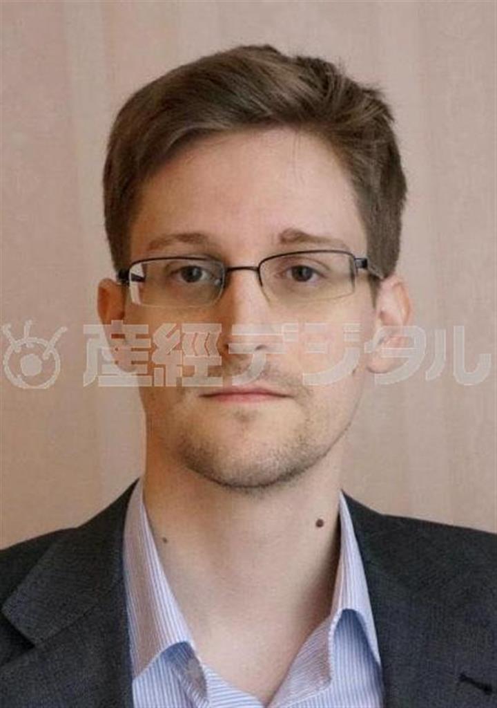 エドワード・スノーデン元ＣＩＡ（米中央情報局）職員（ゲッティ＝共同）