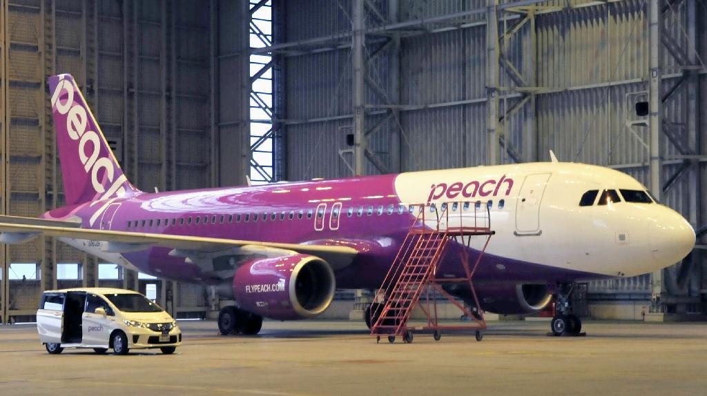 国内ＬＣＣのピーチ・アビエーションの機体