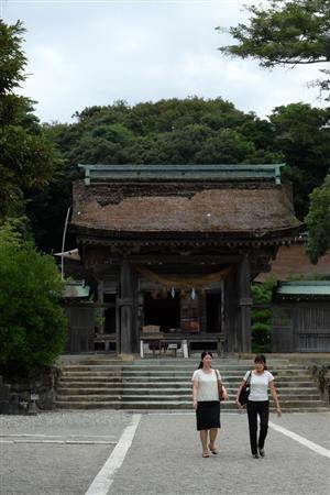 縁結びの神様として女性に人気の気多大社。その名のごとく、多くの「気」が集まる神社として全国のパワースポットの一つに選ばれている＝２０１４年９月４日、石川県羽咋市（田中幸美撮影）