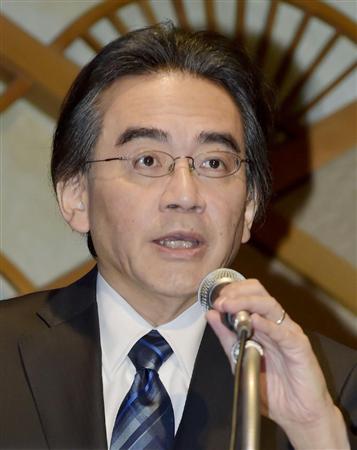 経営方針説明会を開いた任天堂の岩田聡社長＝３０日午前、東京都内