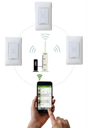 スマートフォンで遠隔操作できる、パナソニックの照明器具用スイッチ