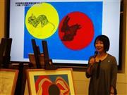 報道関係者向けプレビューであいさつする一般社団法人「Ｇｅｔ＿ｉｎ＿ｔｏｕｃｈ」理事長の東ちづるさん＝２０１４年１１月４日、東京都千代田区（小塩史人撮影）