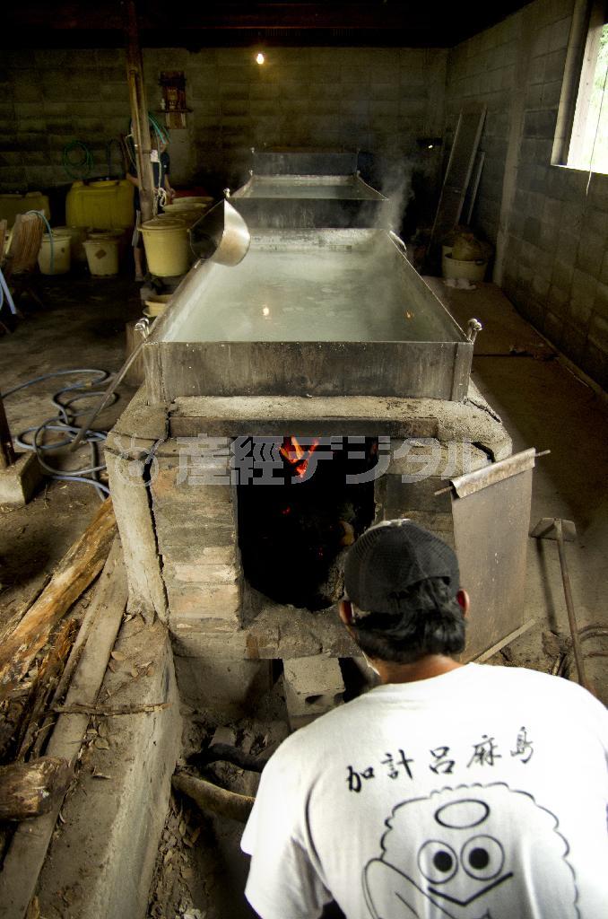 徳浜集落でつくられるさんご塩。結晶が大きく、旨みが強い。登り窯で海水を炊いたあと、さんごに漬けると、余分な辛味がとれて、うまみのあるまろやかで大粒の塩になる＝２０１３年５月２０日、鹿児島県大島郡瀬戸内町・加計呂麻島（井浦新さん撮影）