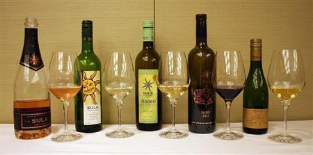 インドの新星スラ・ヴィンヤーズ＝２０１４年１１月２日（青木冨美子さん撮影）