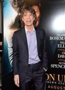 英ロックバンド「ローリング・ストーンズ」のボーカル、ミック・ジャガーさん＝２０１４年７月２１日、米ニューヨーク（ＡＰ）