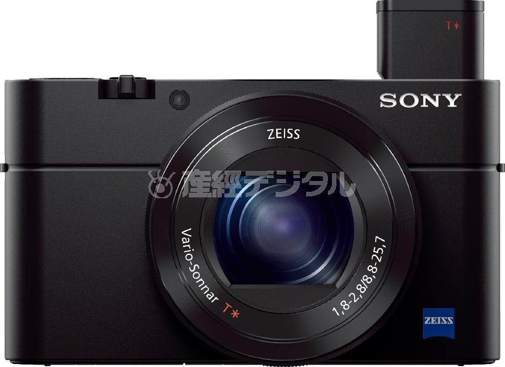 【私のイチオシ】ＳＯＮＹ＿ＲＸ１００ＩＩＩ。オープン価格（８万８０００円前後）。２０１０万画素。連射性能２．９枚／１秒。液晶３．０型。２９０ｇ（提供写真）