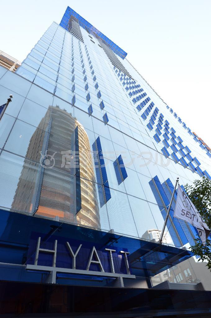 ホテル「ハイアットアットオリーブ８」は市中心部に位置し、パイク・プレイス・マーケットなどの観光地に徒歩圏内＝２０１４年９月５日、米ワシントン州シアトル（鴨川一也撮影）