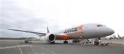 ＬＣＣ（格安航空会社）では初の導入となるボーイング７８７－８型航空機。現在５機が運航中で、今後もメルボルン線などに拡大予定＝２０１４年８月９日（提供写真）
