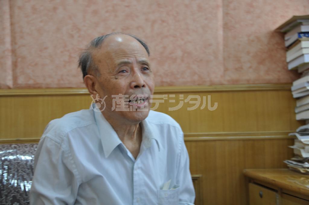 中国共産党の長老でもある、月刊誌「炎黄春秋（えんこうしゅんじゅう）」の杜導正社長＝２００９年６月２３日、中国・首都北京市（矢板明夫撮影）