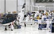 ホンダが量産を開始した小型ジェット機の製造現場（同社提供）