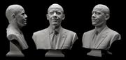 米スミソニアン協会が展示を始めたオバマ大統領の３Ｄ胸像（スミソニアン協会提供・共同）