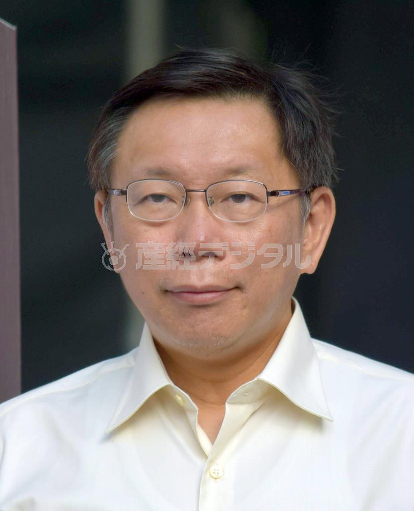 【台北市長選】当選を確実にした無所属新人で外科医の柯文哲氏＝２０１４年１１月２８日（田中靖人撮影）