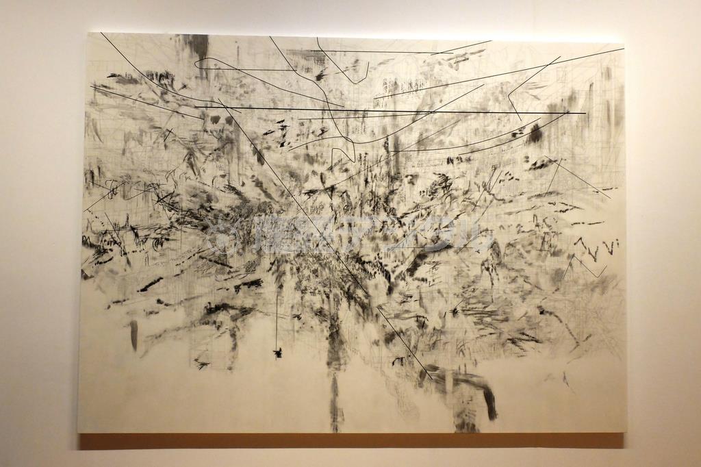 ジュリー・メーレトゥ「ラウンド・シティ（ハトシェプスト）」（２０１３年）＿ＫＲＡＶＩＳ＿ＣＯＬＬＥＣＴＩＯＮ＝２０１４年１２月３日、東京都江東区の東京都現代美術館（田中幸美撮影）