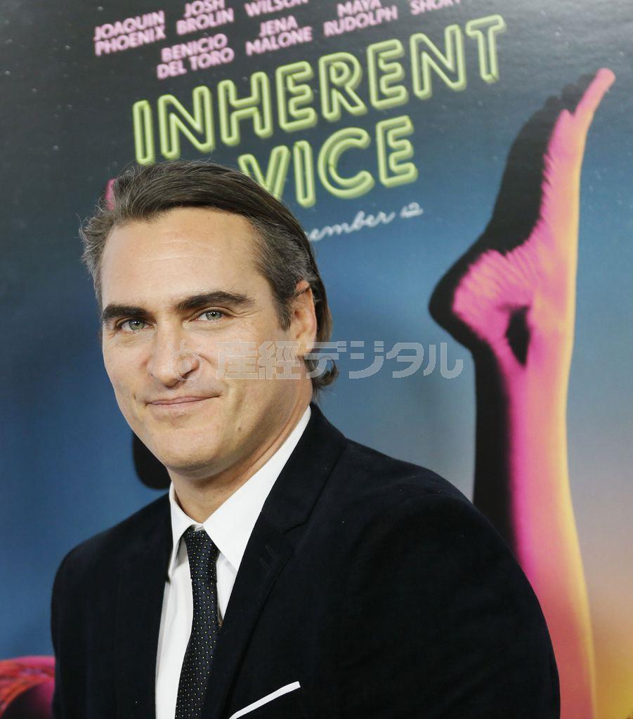 米実力派俳優、ホアキン・フェニックスさん＝２０１４年１１月９日、米カリフォルニア州ハリウッド（ロイター）