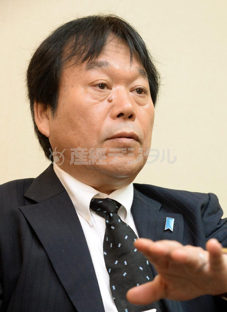 拉致被害者、増元（ますもと）るみ子さん＝拉致当時（２４）＝の弟で、家族会事務局長の照明さん＝２０１４年５月３０日、東京都千代田区（財満朝則撮影）