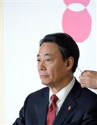 民主党・海江田万里代表＝１４日午後、民主党本部（川口良介撮影）