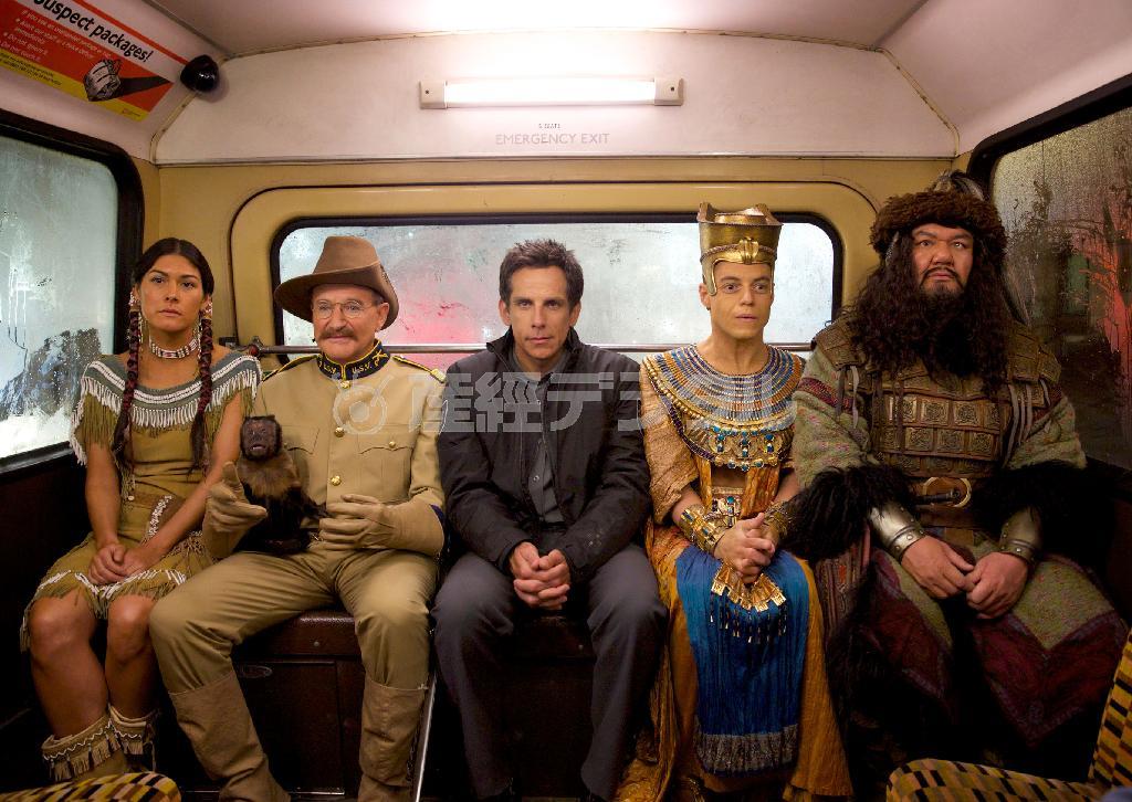 米俳優、ロビン・ウィリアムズさんの最後の出演作となった映画「ナイトミュージアム＿エジプト王の秘密」（ＡＰ）