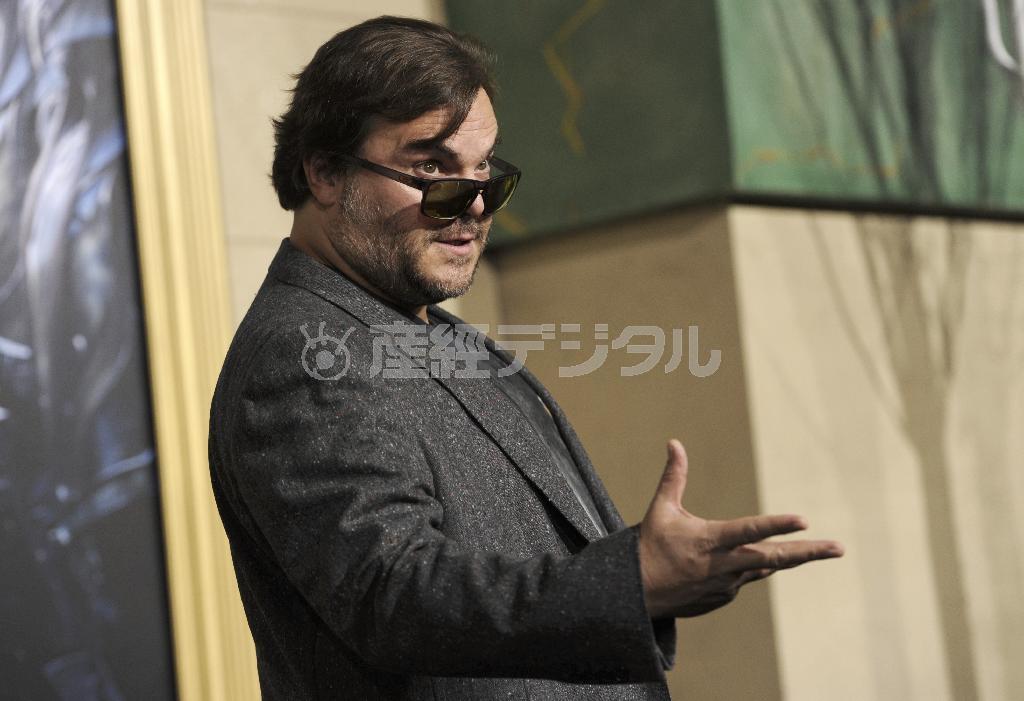 米俳優、ジャック・ブラックさん＝２０１４年１２月９日、米カリフォルニア州ロサンゼルス（ＡＰ）