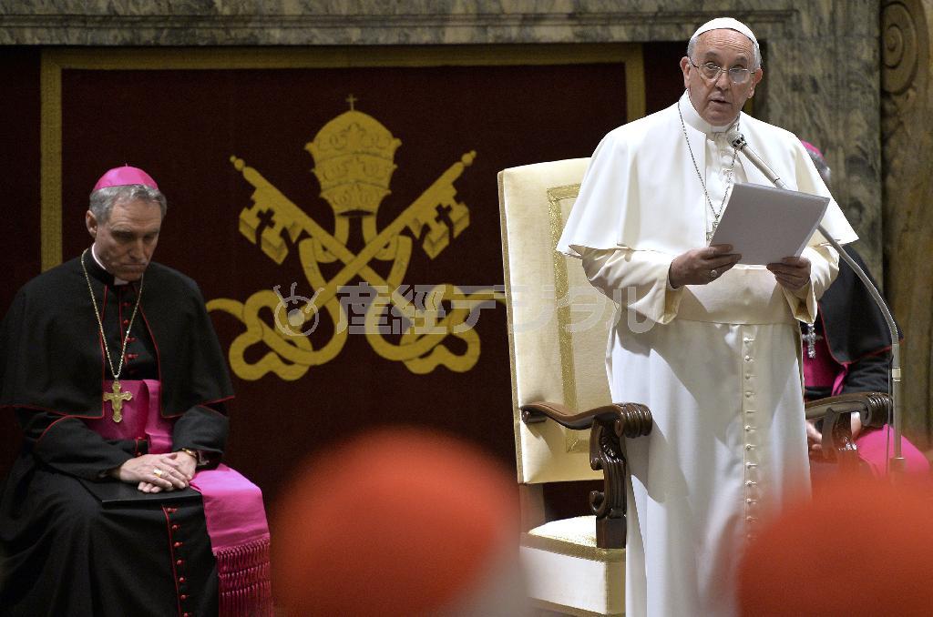 ローマ法王フランシスコ＝２０１４年１２月２２日、バチカン（ＡＰ）