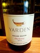 イスラエルの白ワイン「ヤルデン・シャルドネ」（竹内香奈子さん提供）