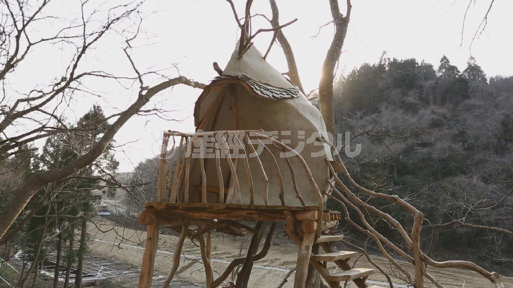 日本国内でも夢のツリーハウスが各地に点在している！（「仰天！日本のツリーハウス」、アニマルプラネット提供）。（Ｃ）２０１４＿Ｄｉｓｃｏｖｅｒｙ＿Ｃｏｍｍｕｎｉｃａｔｉｏｎｓ，ＬＬＣ