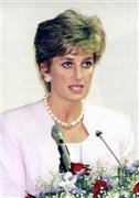 英国のダイアナ元皇太子妃（１９６１～９７年）＝１９９５年２月６日、東京都世田谷区（産経新聞撮影）