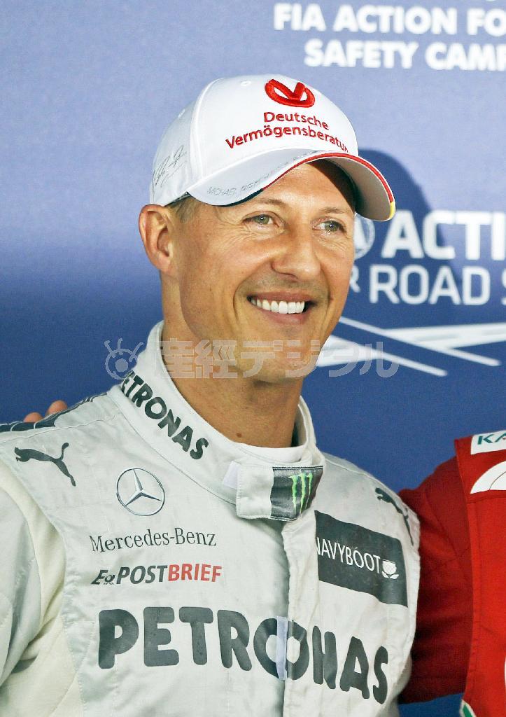 自動車のＦ１シリーズ元王者、ミヒャエル・シューマッハー氏＝２０１２年７月、東京都内（ＡＰ）