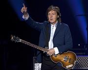 ビートルズの元メンバーで英歌手のポール・マッカートニーさん＝２０１４年１０月１５日、米ジョージア州アトランタ（ＡＰ）