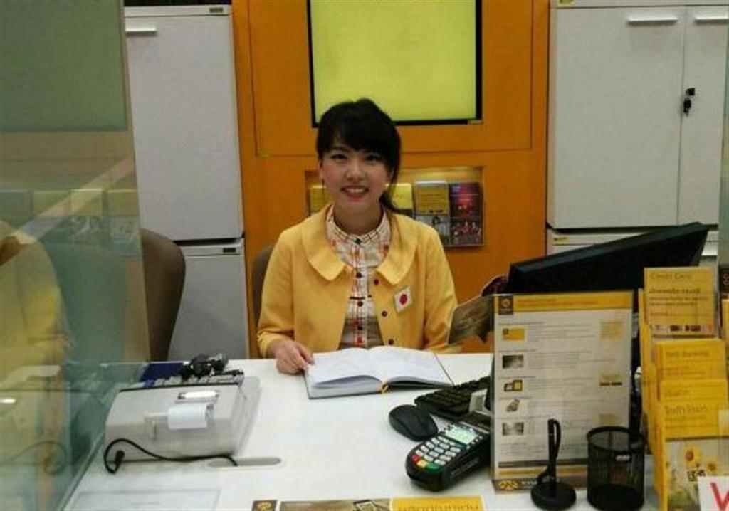 アユタヤ銀行支店の日本語対応窓口（三菱ＵＦＪフィナンシャル・グループ提供）