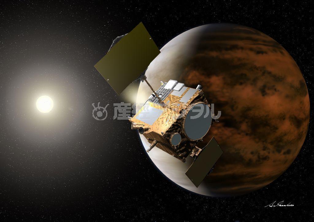 金星探査機「あかつき」の想像図（ＪＡＸＡ、池下章裕氏提供）