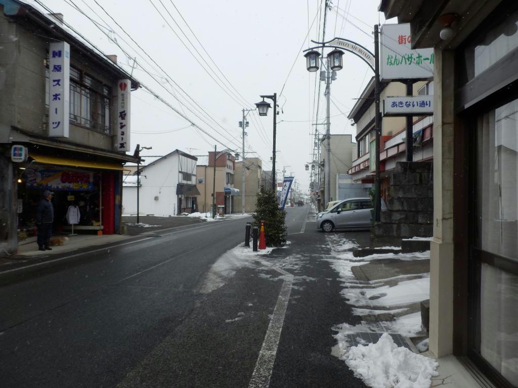紫波町の日詰商店街。空き家を活用する取り組みなど、活性化へ向け人材育成に向けた取り組みも始める
