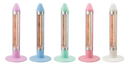 ５年目を迎えたサクラクレパスとのコラボ商品「コイズミクーピー遠赤電気ストーブ」