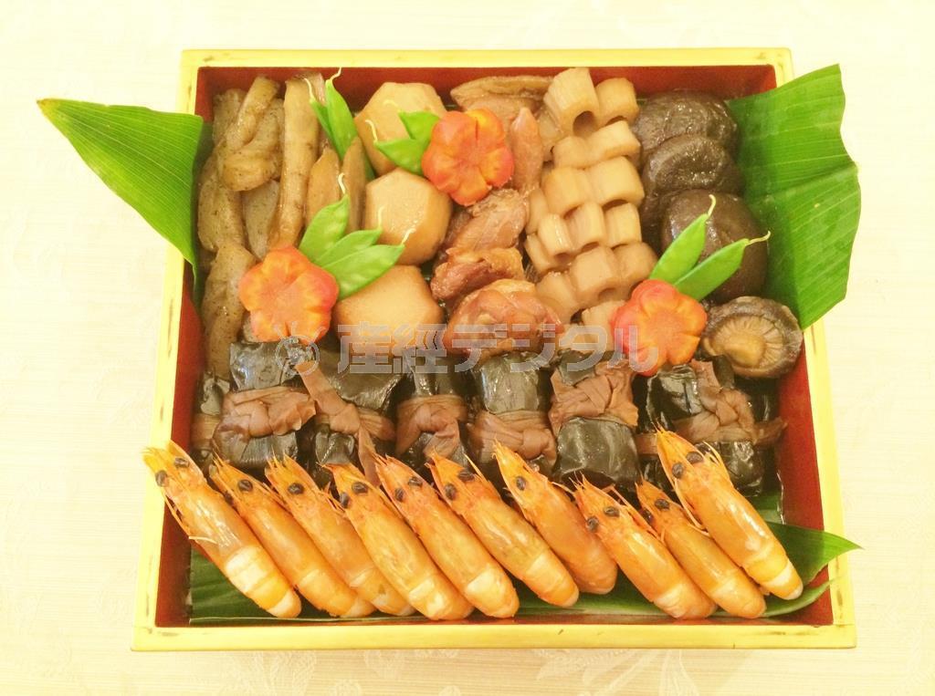 「喜ぶ」とかけて昆布締め。「ただのお弁当にならないように縁起はしっかり担ぐ」とＩＫＫＯさん（提供写真）