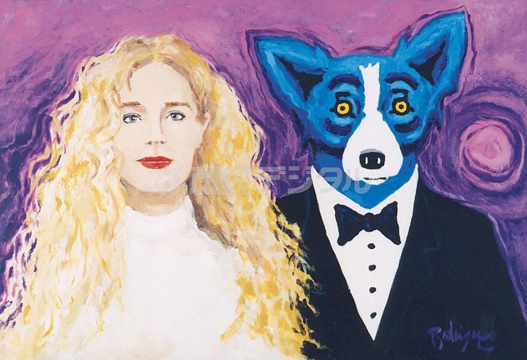 盗難に遭った米画家、ジョージ・ロドリーゲ氏の絵画「ウェンディと私」（ロイター）