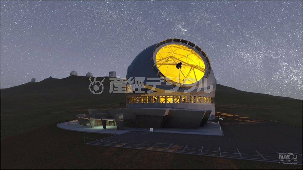 世界最大の望遠鏡「ＴＭＴ」の完成イメージ（国立天文台提供）